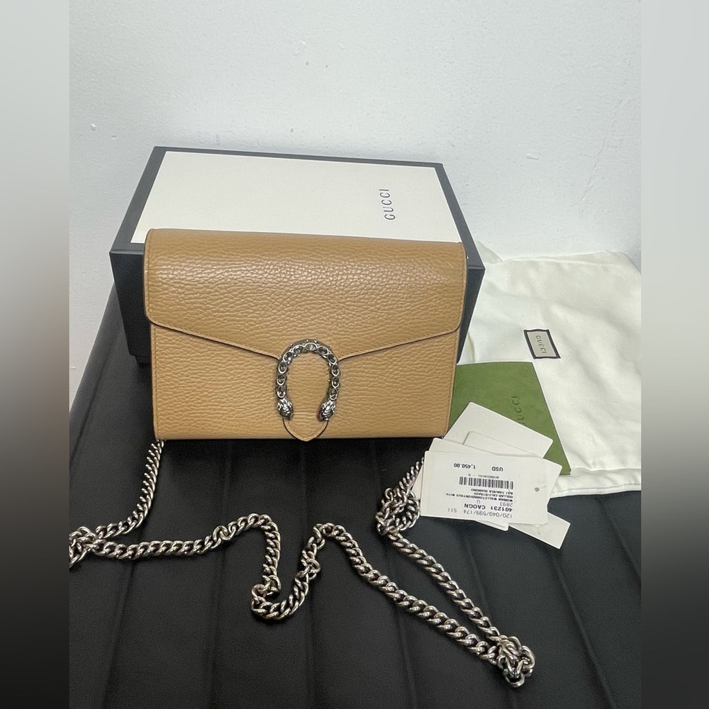 Gucci
Dionysus Long Chain Wallet leather crossbody bag